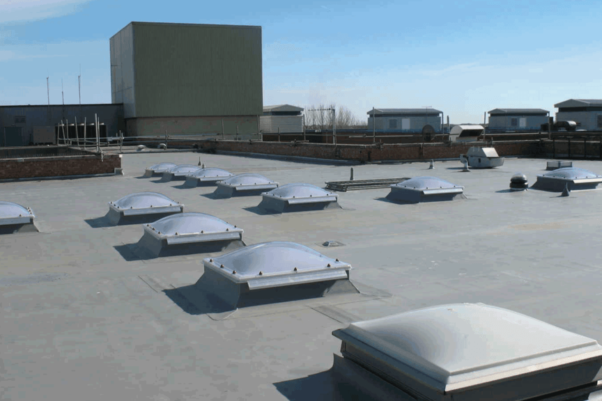Single-Ply Flat Roofing at Eastbourne Hospital