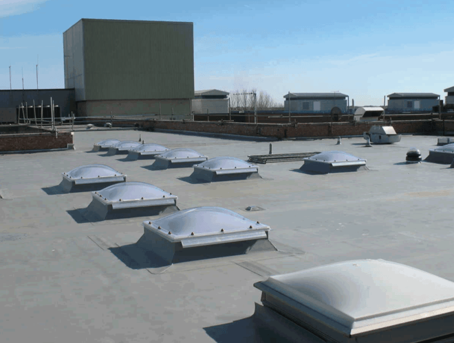 Single-Ply Flat Roofing at Eastbourne Hospital